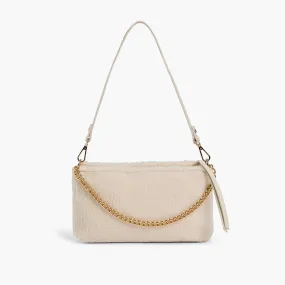 Demi Envelope Sherpa Shoulder Bag