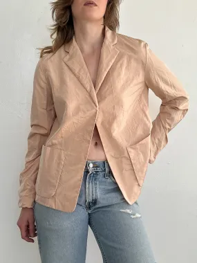 Donna Karan Peach Silk Jacket (M)