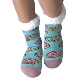 Donut Time Slipper Socks