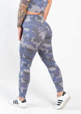 Dream Leggings With Pockets | Blue Camo