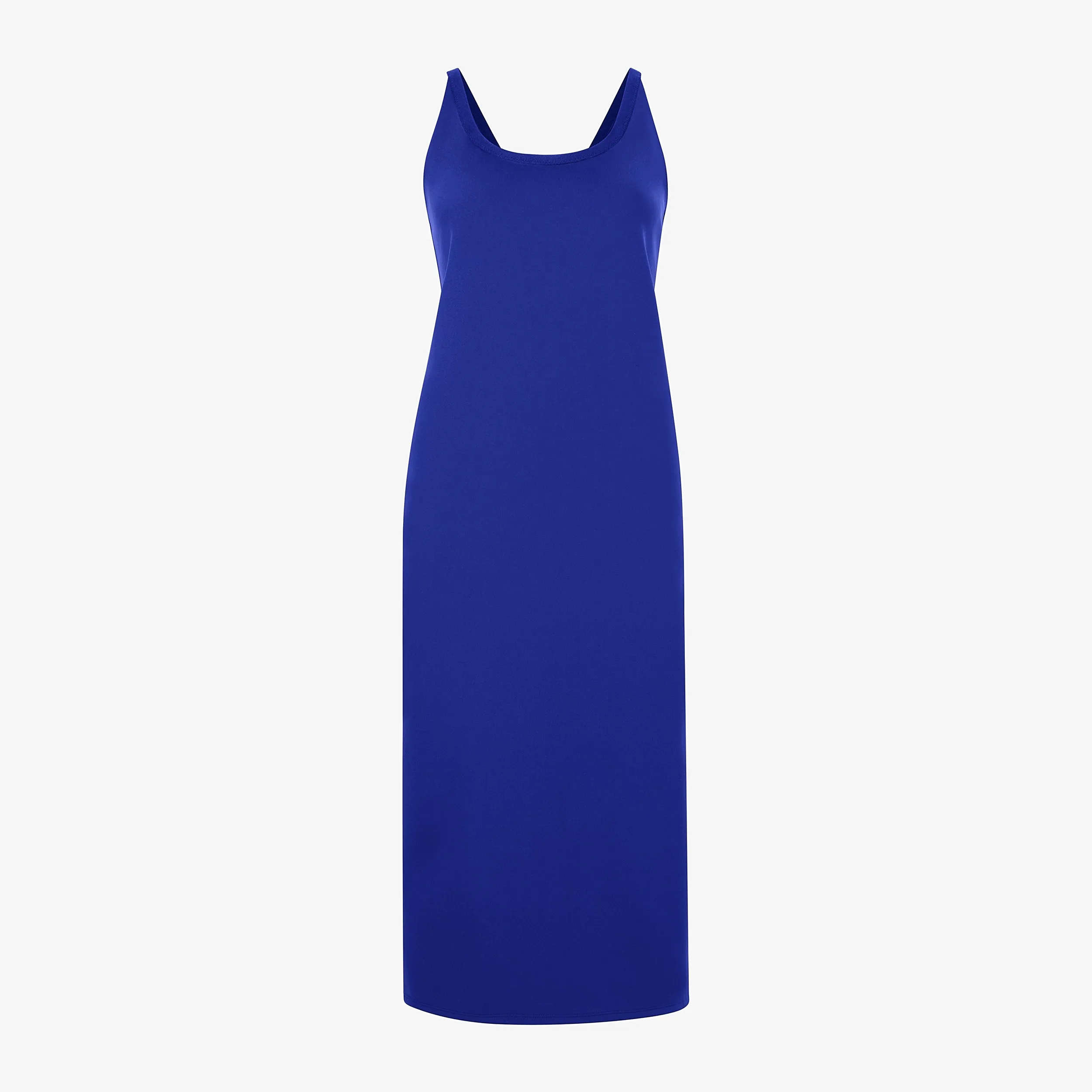 Elsa Dress - Light Ponte :: Electric Blue