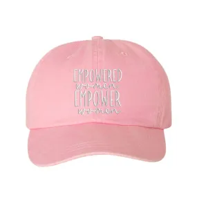 Empower Women Washed Baseball Hat- Empowered Women Baseball Hat