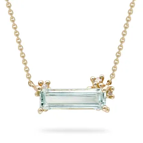 Encrusted Aquamarine Necklace