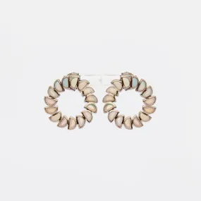 Ethiopian Opal Marabou Bypass Hoops