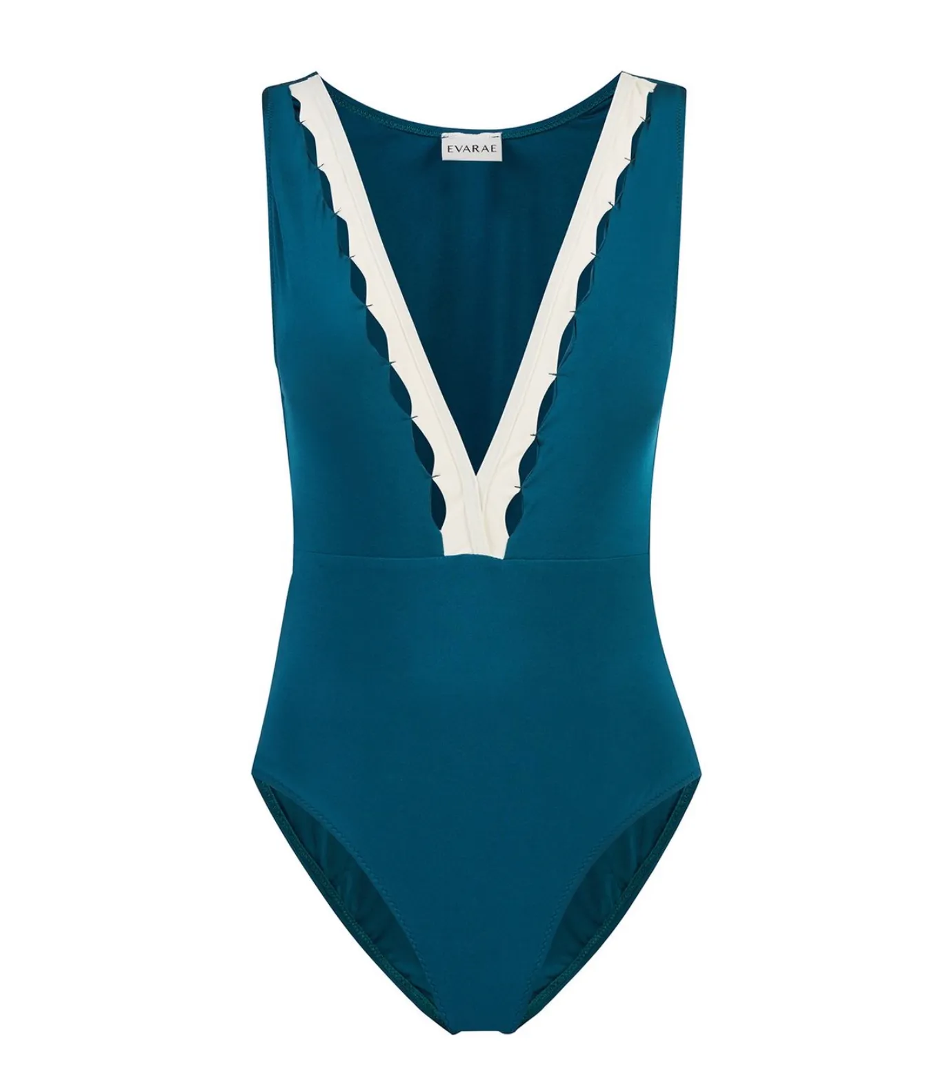 Evarae Itea One Piece in Creme and Teal Blue