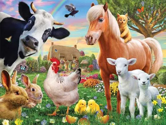 Farm Animals Jigsaw Puzzle - 300 Piece