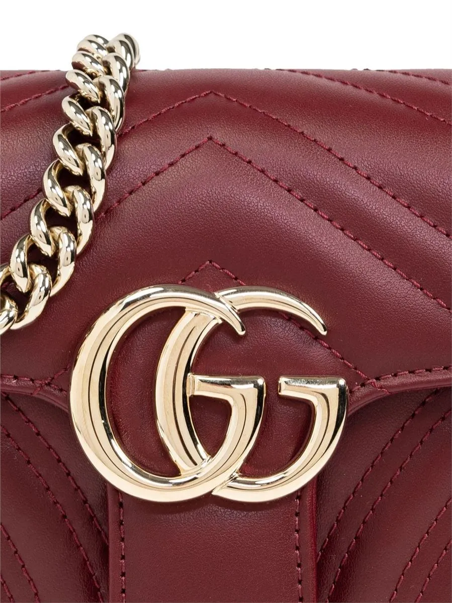 GG MARMONT LEATHER SHOULDER BAG