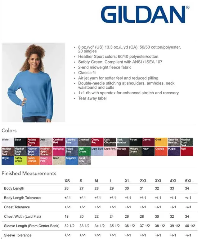 Gildan Heavy Blend™ Crewneck Sweatshirt