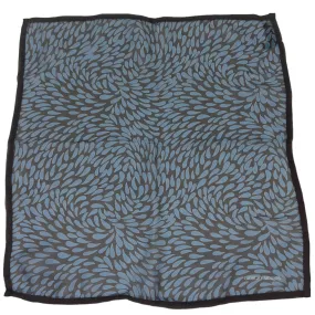 GIORGIO ARMANI Le Collezioni Print Silk Scarf - Black & Blue