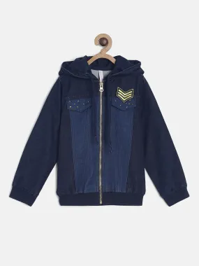 Girls Regular Fit Casual Denim Jacket