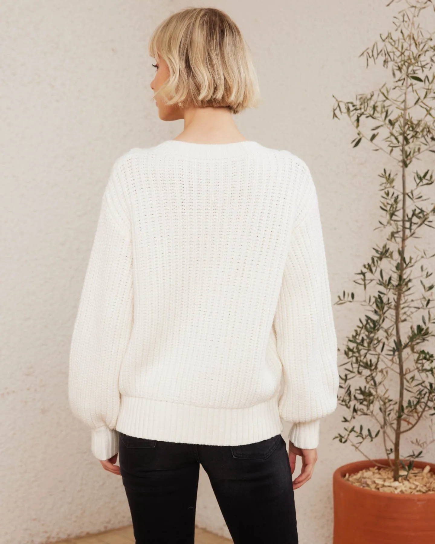 Hailey Knit - White