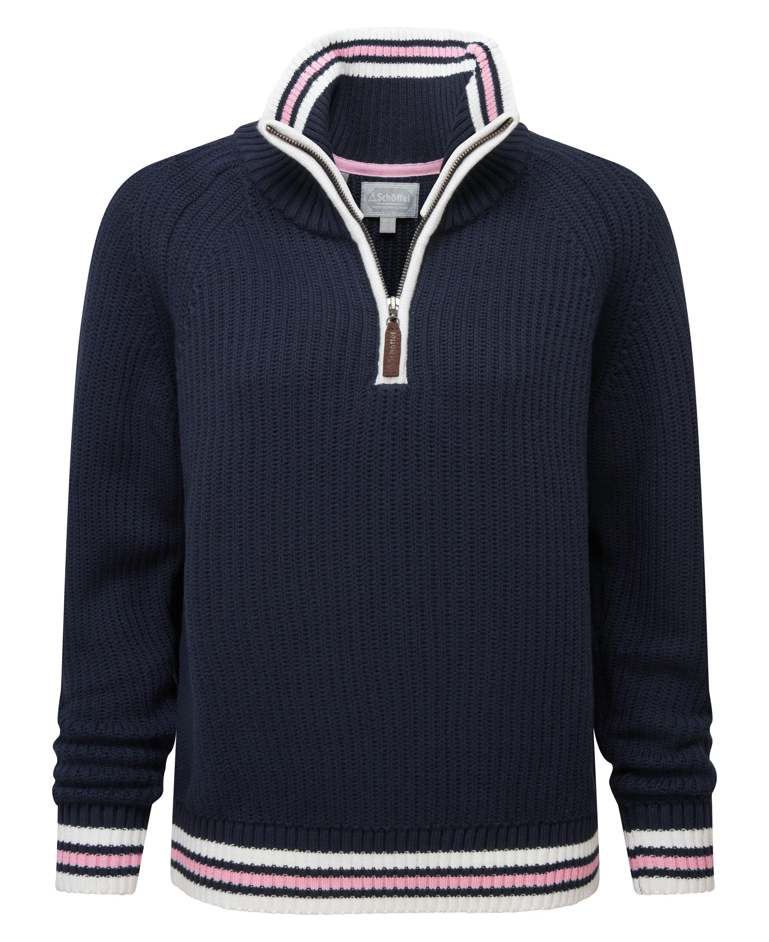 Havelet Bay 1/4 Zip Jumper - Navy