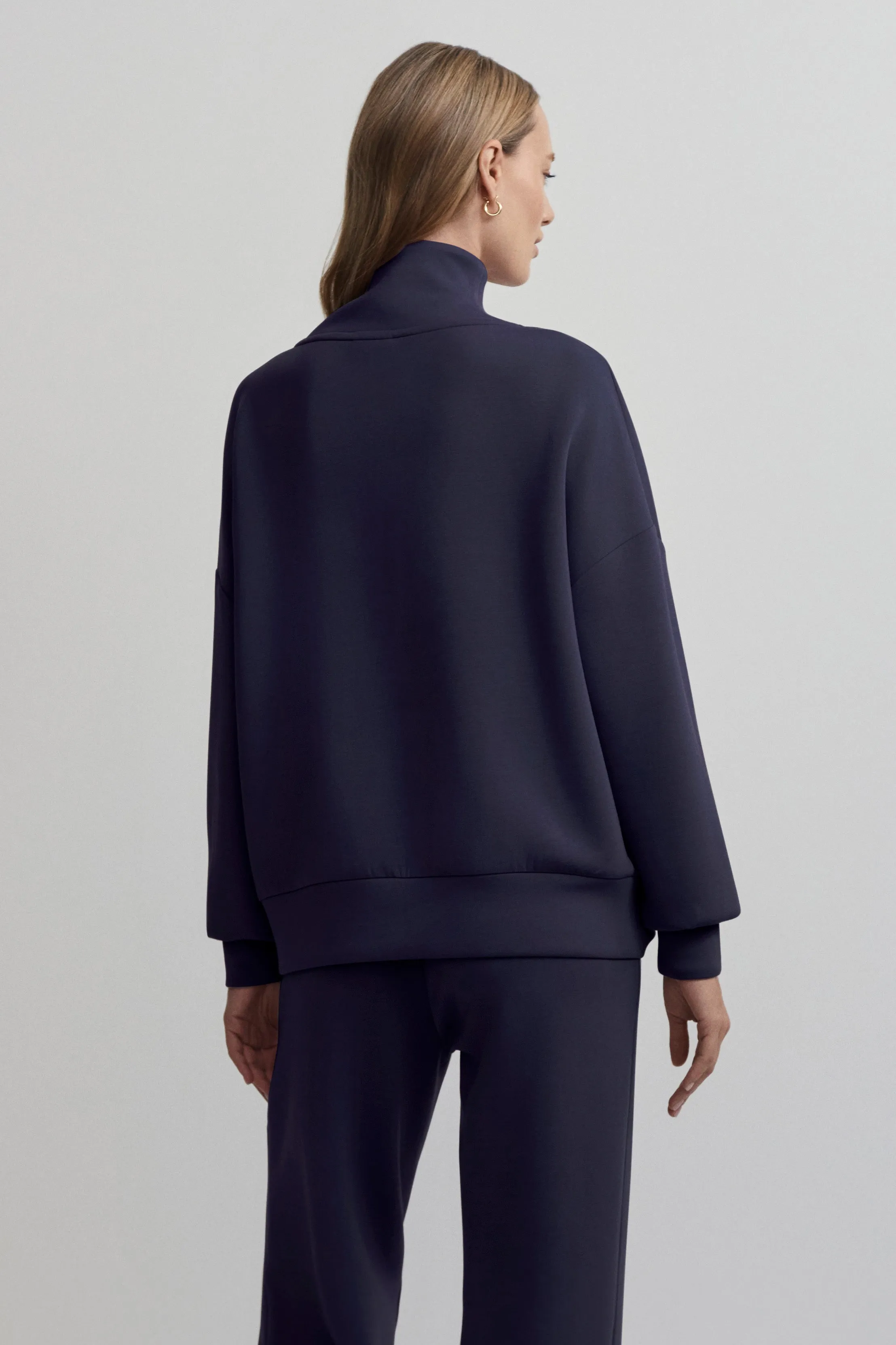 HAWLEY HALF ZIP SWEAT BLUE NIGHTS