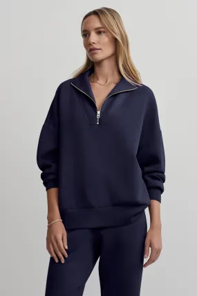 HAWLEY HALF ZIP SWEAT BLUE NIGHTS