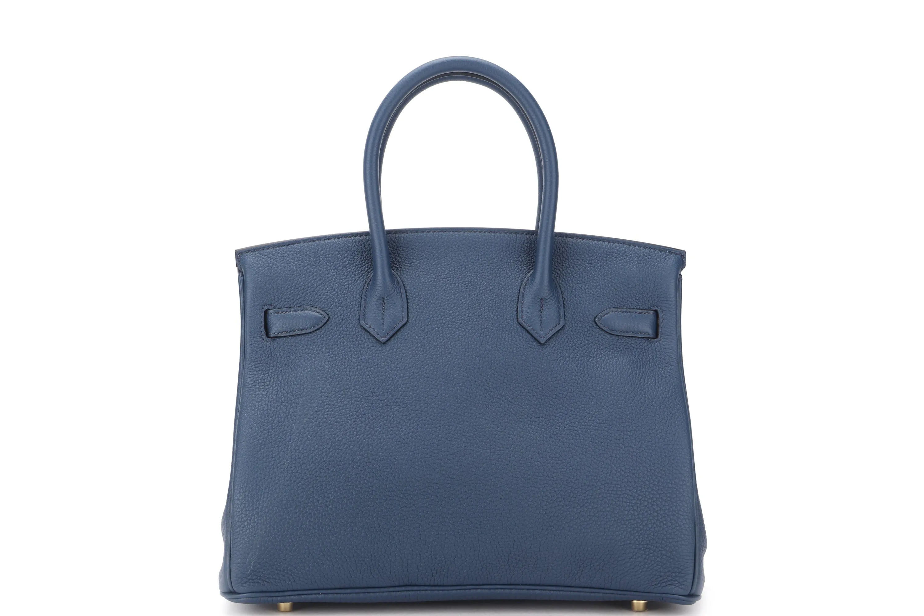 HERMES BIRKIN 30 (STAMP Z) BLUE DE PRUSSE TOGO LEATHER GOLD HARDWARE, WITH KEYS, LOCK, RAINCOAT, DUST COVER & BOX