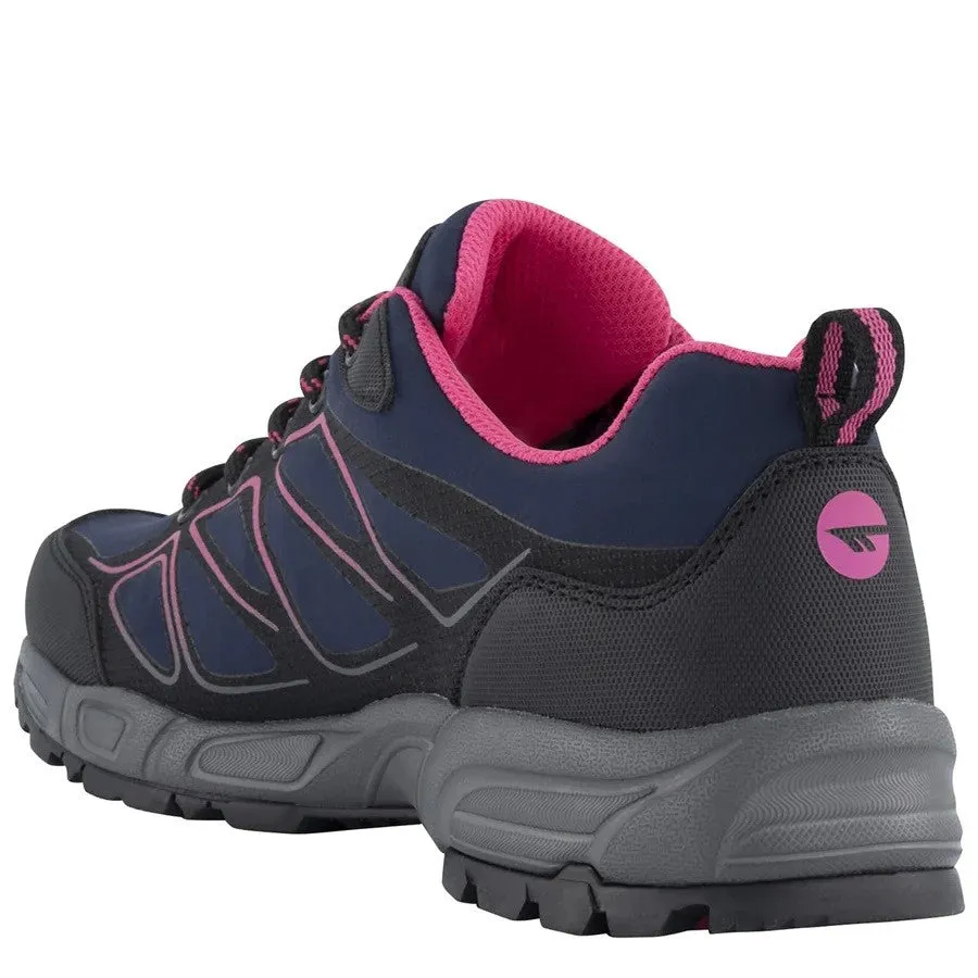 Hi Tec Ladies Ripper Walking Shoe -NAVY/MAGENTA