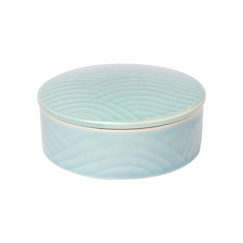 Himari Light Blue Bowl with Cover