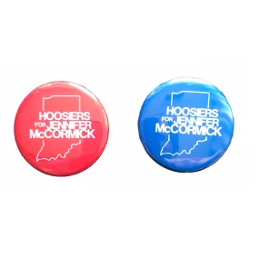 Hoosiers For Jennifer McCormick Button or Magnet