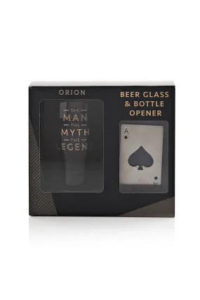 Hotchpotch Orion Beer Glass - The Man The Myth The Legend