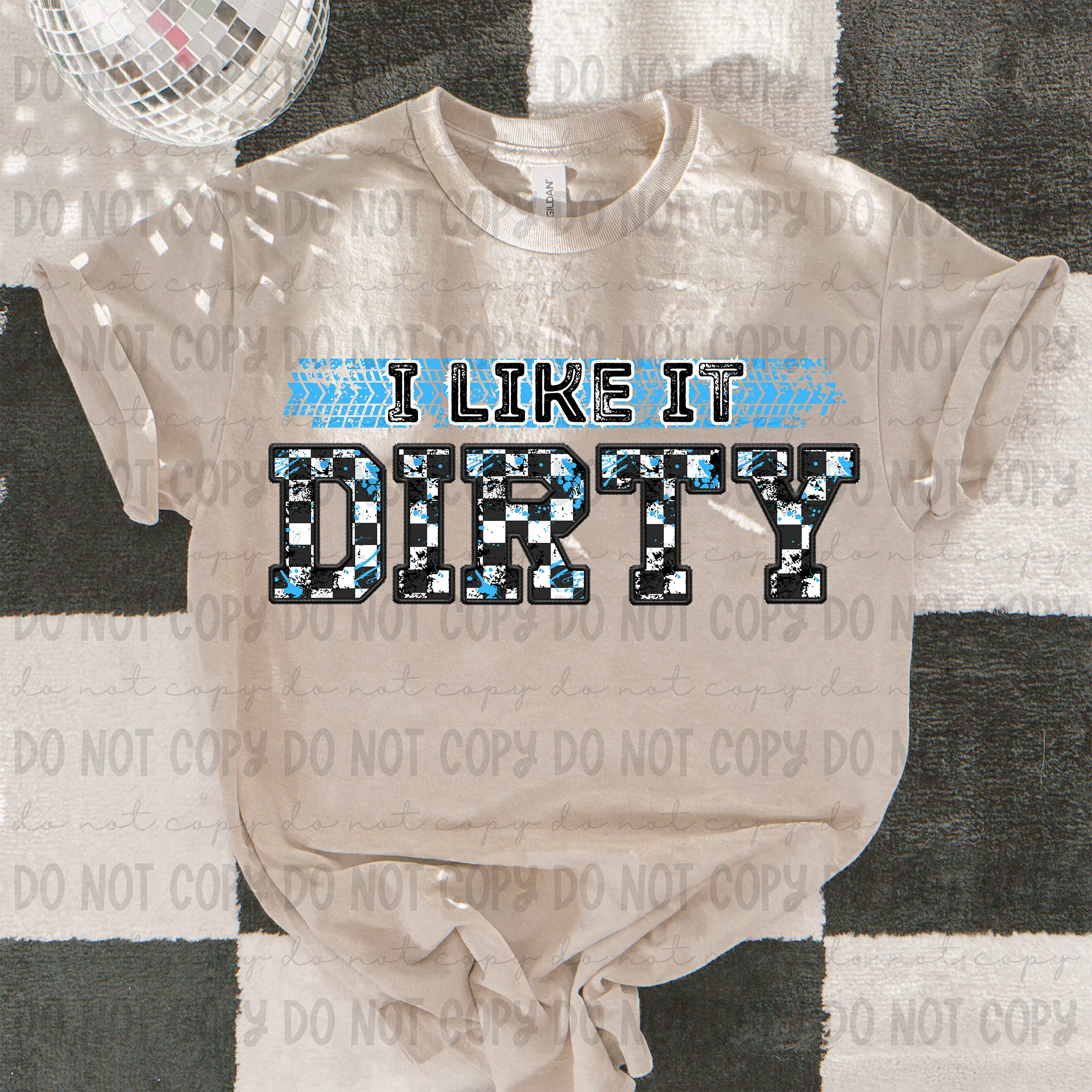 I Like It Dirty Blue - PNG