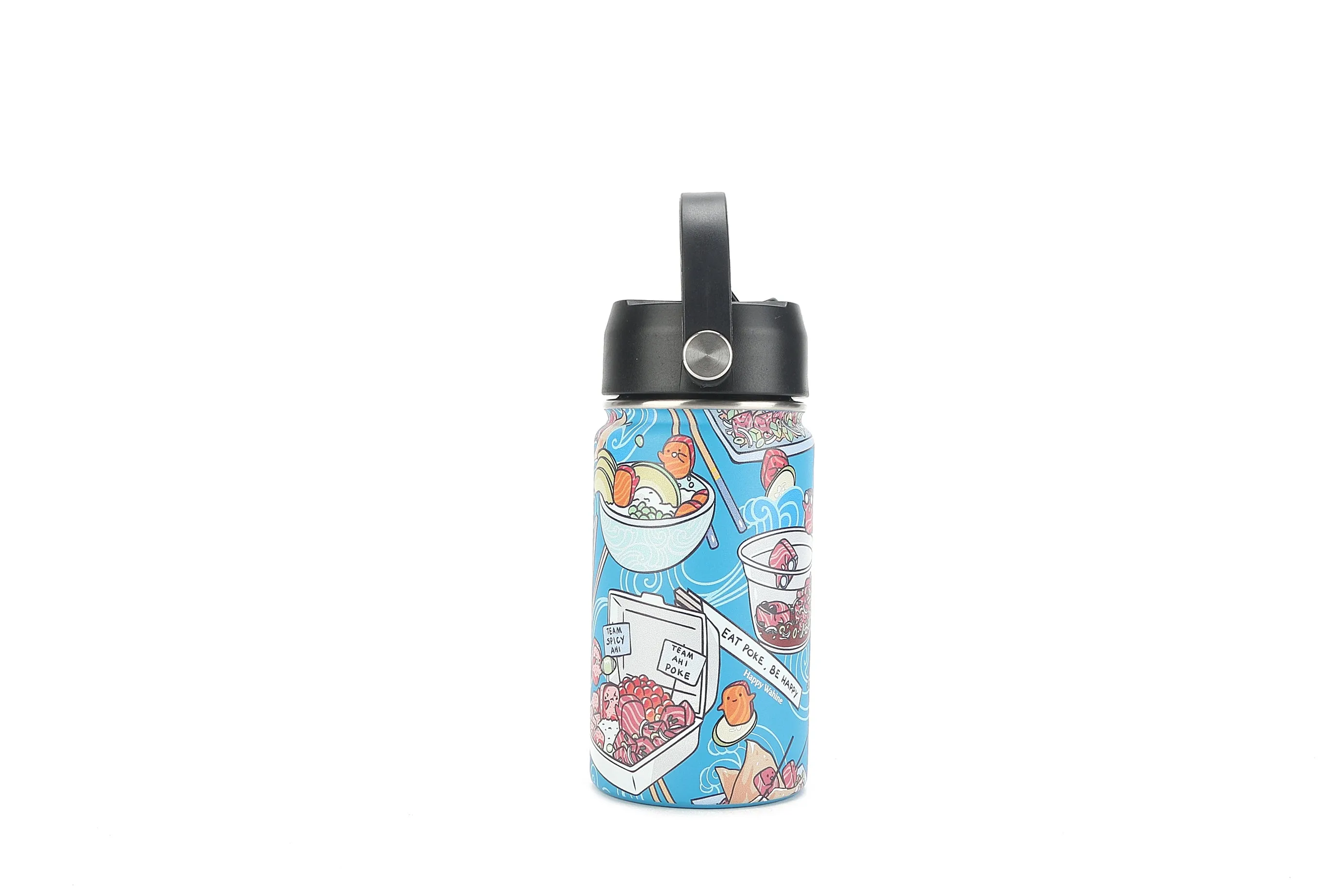 Insulated Water Bottle 12oz Poke Competition Blue