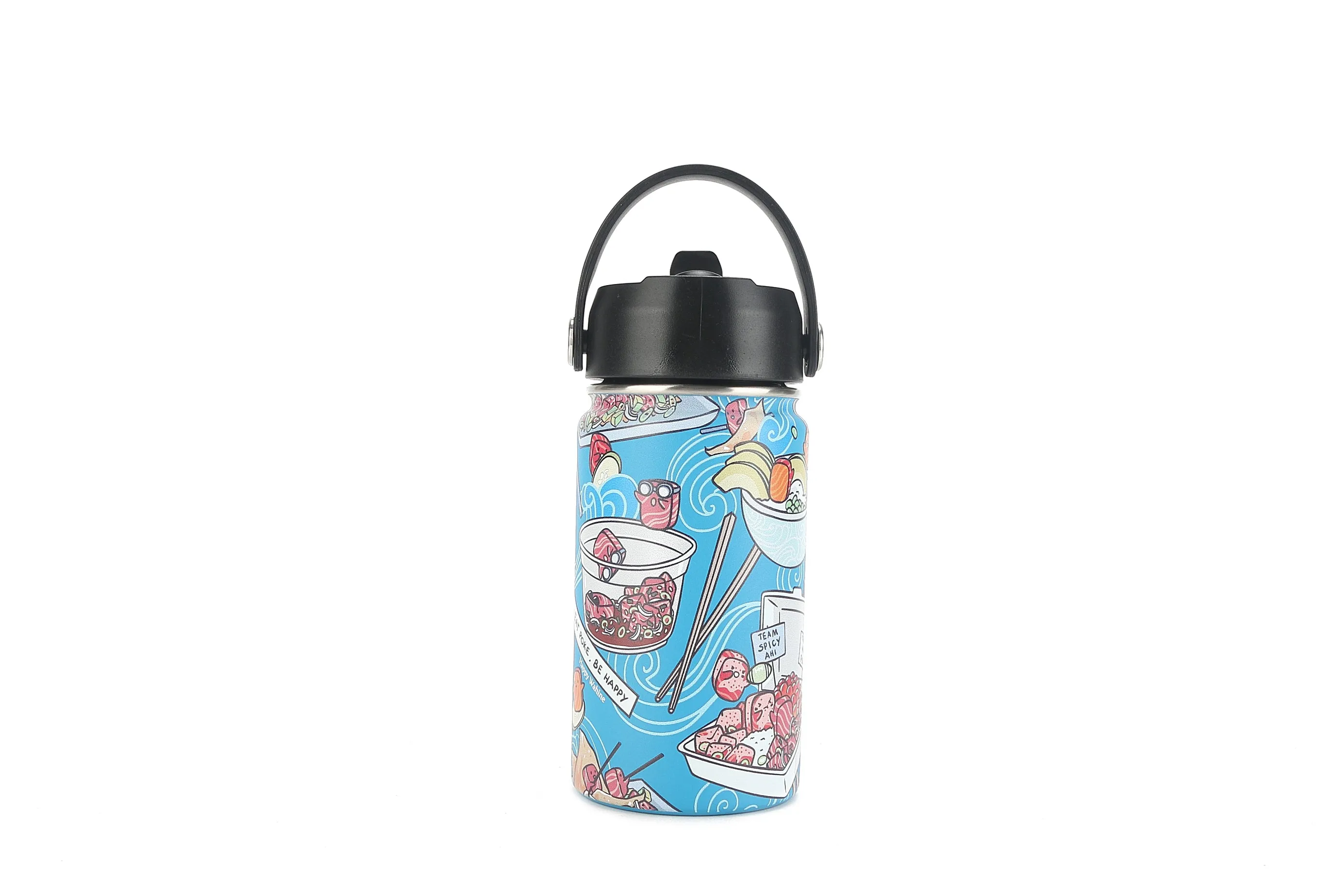 Insulated Water Bottle 12oz Poke Competition Blue