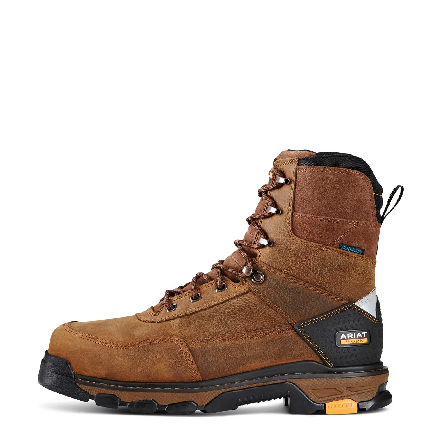 Intrepid 8in Waterproof Composite Toe Work Boot Rye Brown