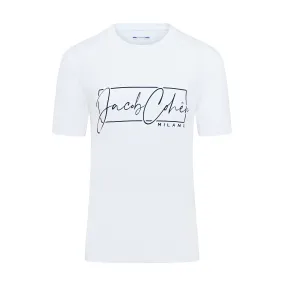 Jacob Cohen Signature Milano Short Sleeve T-shirt (White)