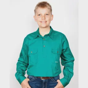 Just Country Boys Lachlan Workshirt Dark Green