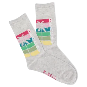 K.Bell Women's Beachy Crew Socks