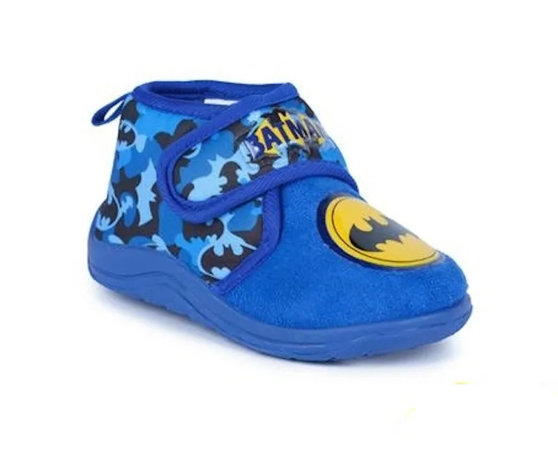 Kids Batman Bedroom Slippers Red Blue Boys Childs childrens DC Comics