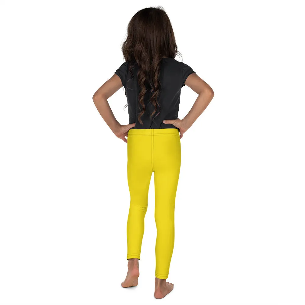 Kids' Girls Yoga Pants Workout Leggings Jiu-Jitsu 017 - Golden Sun