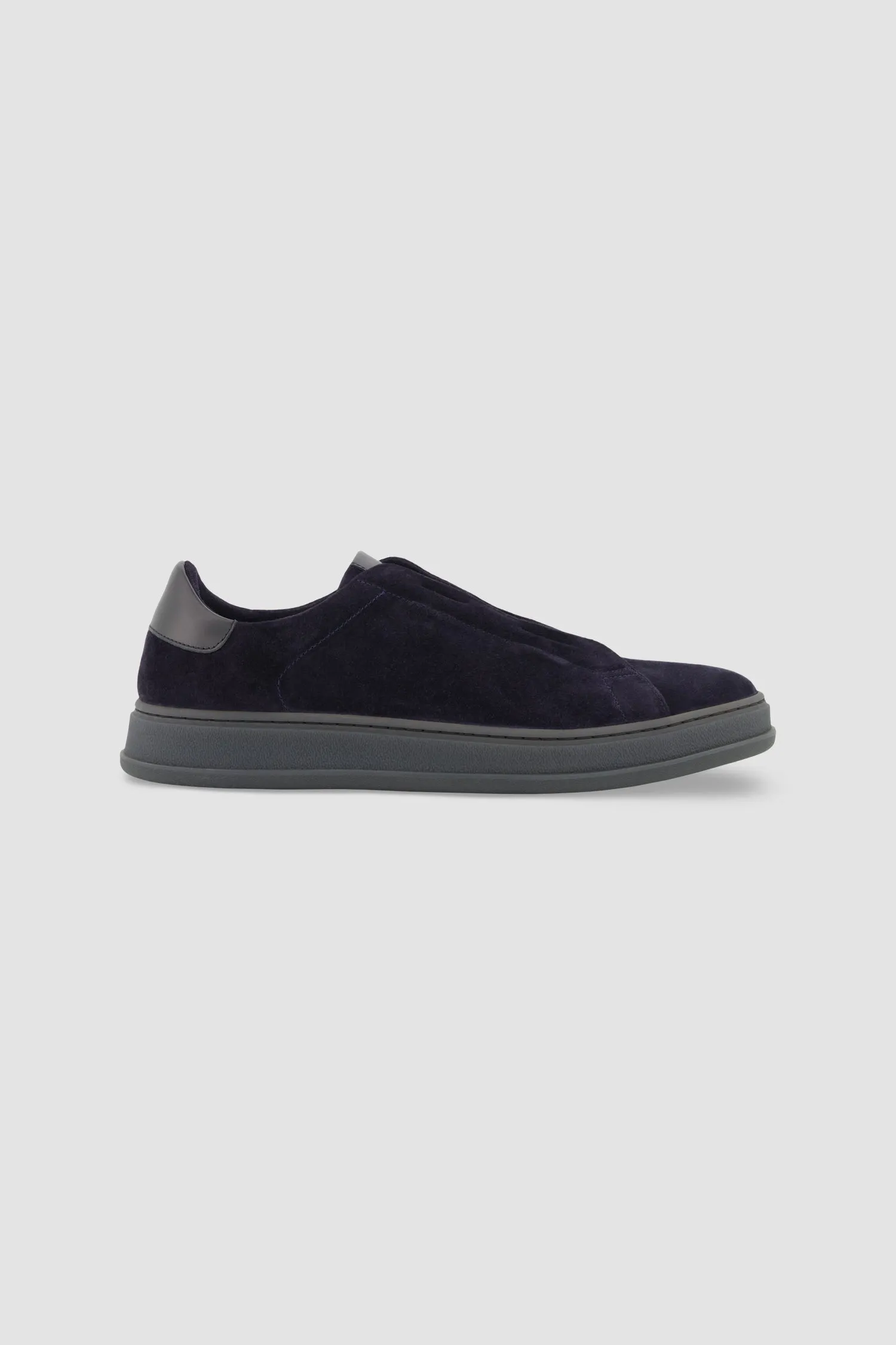 Kiton Blue/Black Suede Sneakers