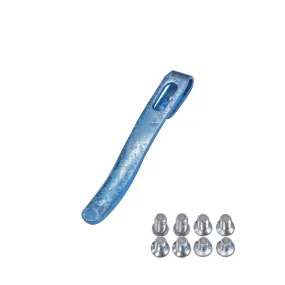 Kizer Titanium Oxidation Crystals Pocket Clip with Screws For Folding Knives KS501 (Blue)