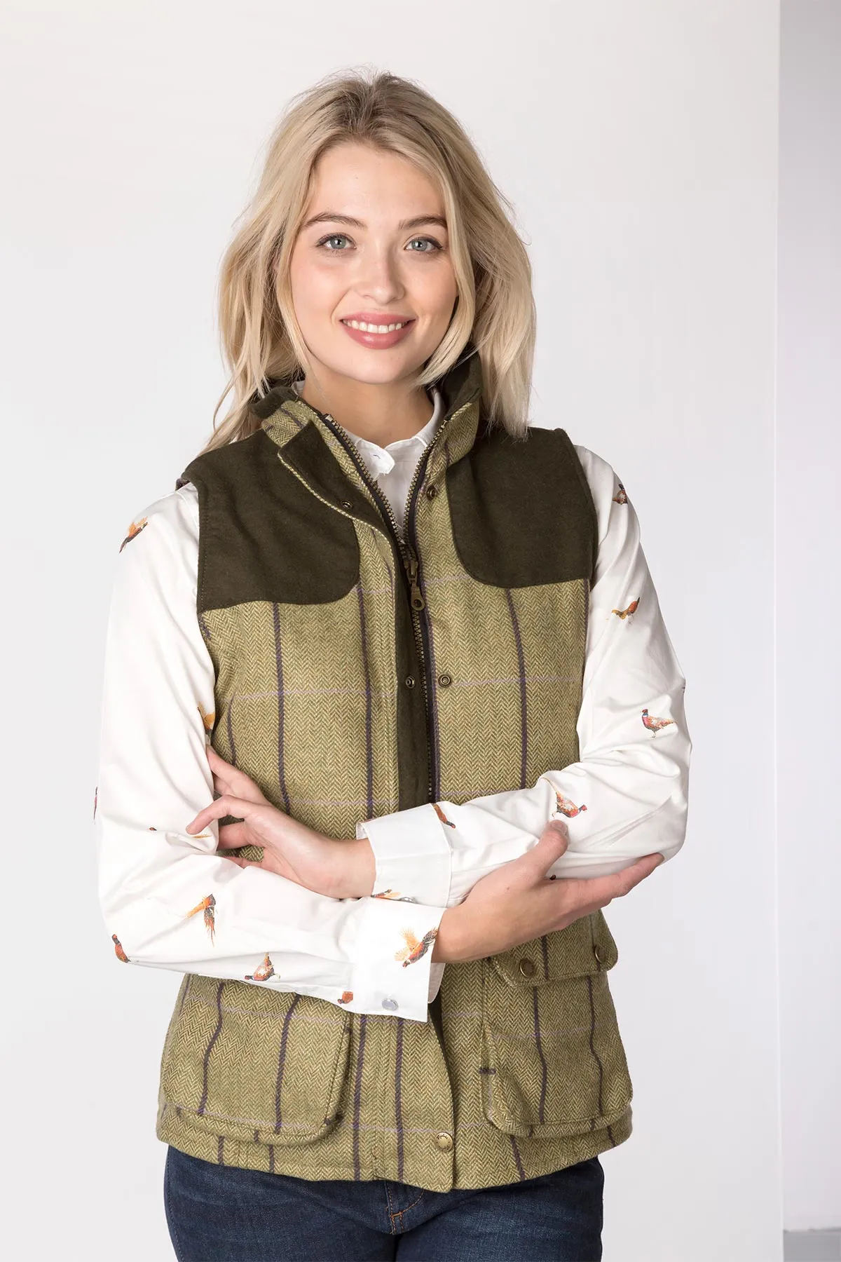 Ladies Tweed Gilet - Bramham II