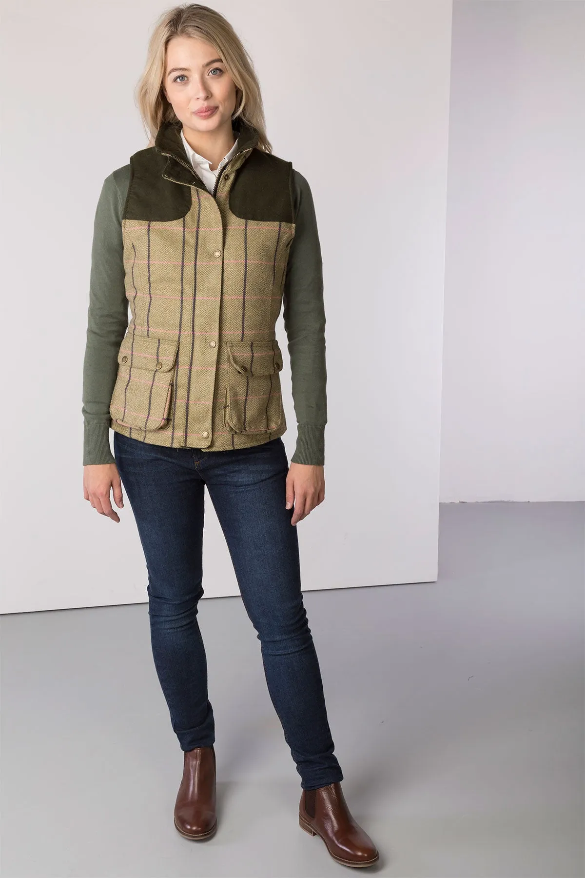 Ladies Tweed Gilet - Bramham II