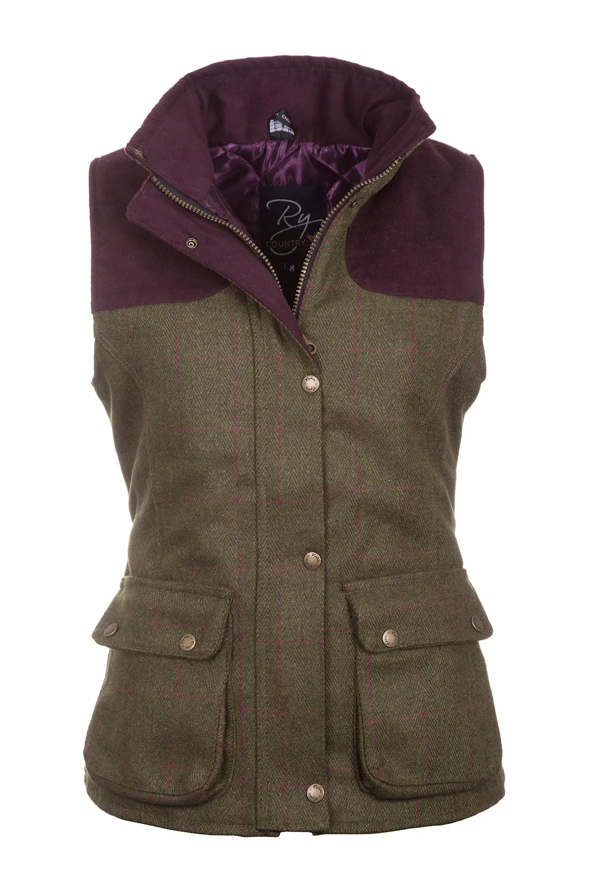 Ladies Tweed Gilet - Bramham II