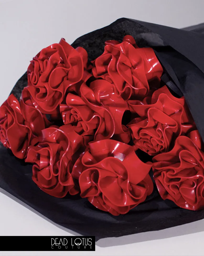 Latex Rose Flower with Stalk