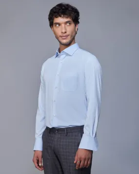 Light Blue Wrinkle Free Stretch Shirt