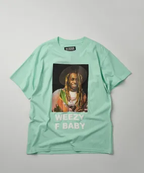 Lil Wayne Weezy F Baby Photo Short Sleeve Tee - Light Blue