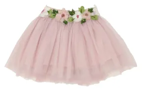 Little Girls Flower Waistband Skirt