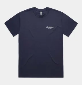 Lngsam Run Club Original T-Shirt in Midnight Blue