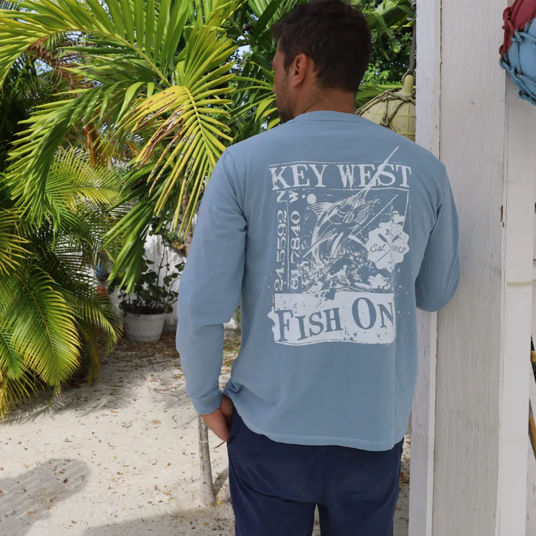 Long Sleeve Graphic Tee - Fish On