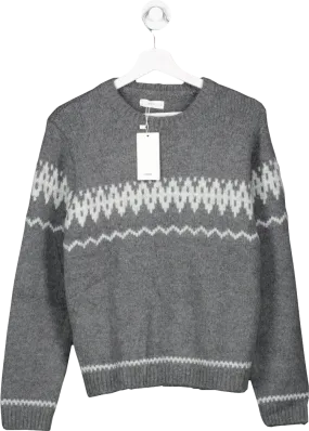 MANGO Grey Knit Cotton Sweater BNWT  14 Years