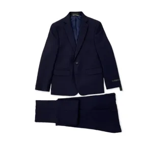 Marc New York Boys Husky Dark Blue Plain Suit GWH002