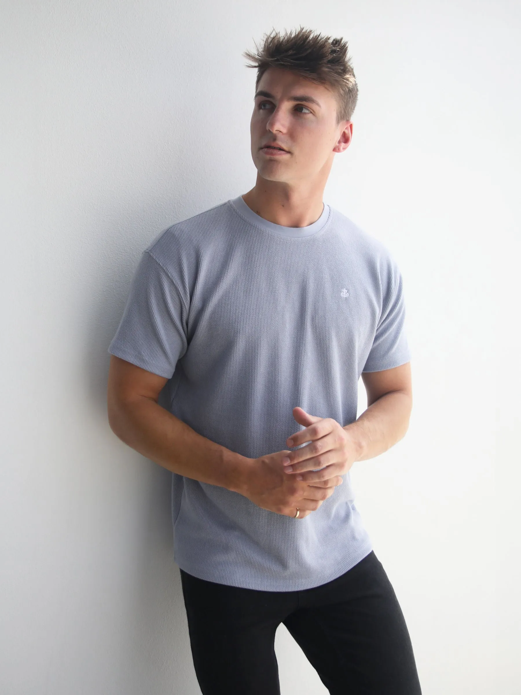 Matteo Relaxed T-Shirt - Dusty Blue