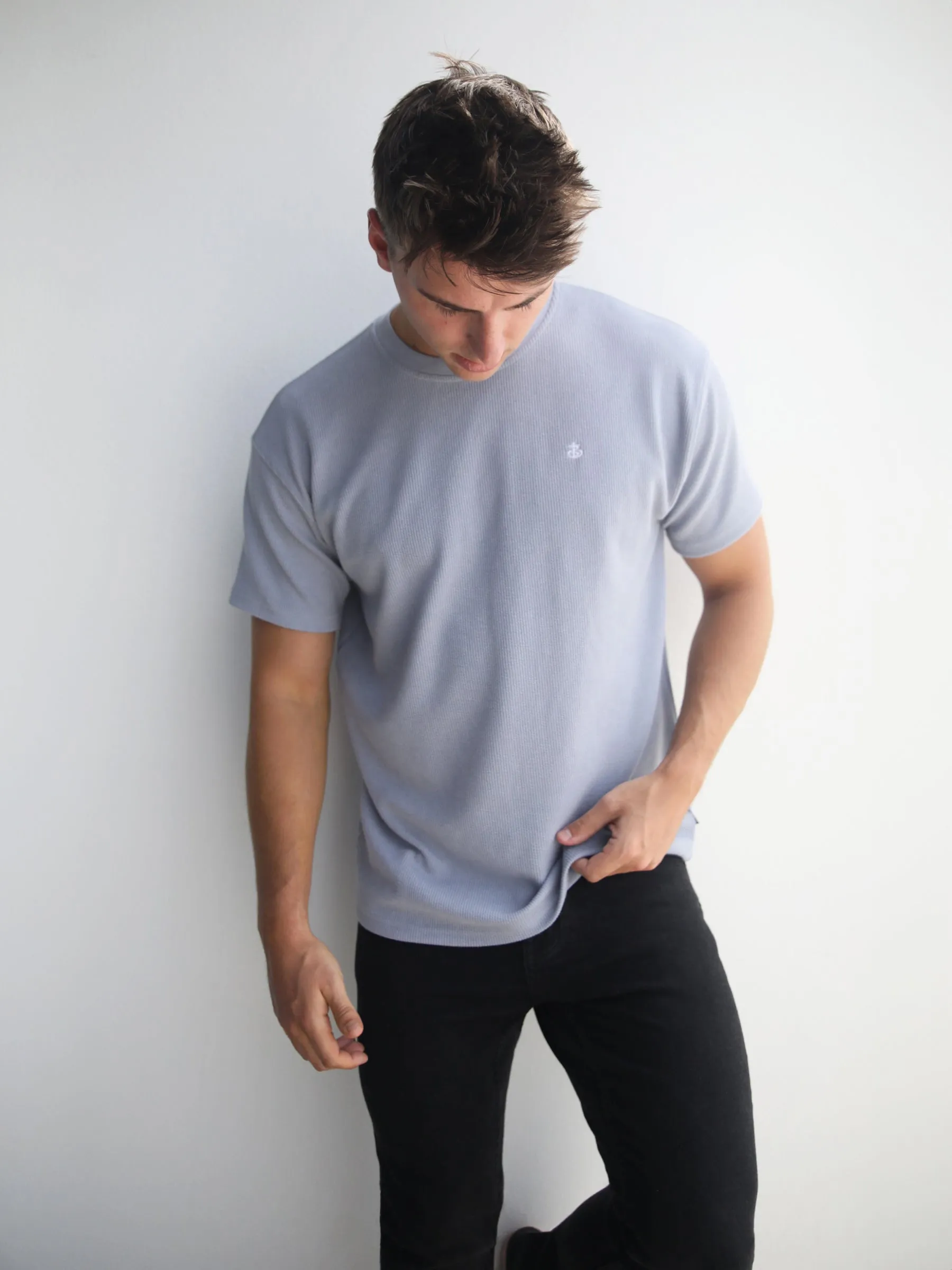 Matteo Relaxed T-Shirt - Dusty Blue