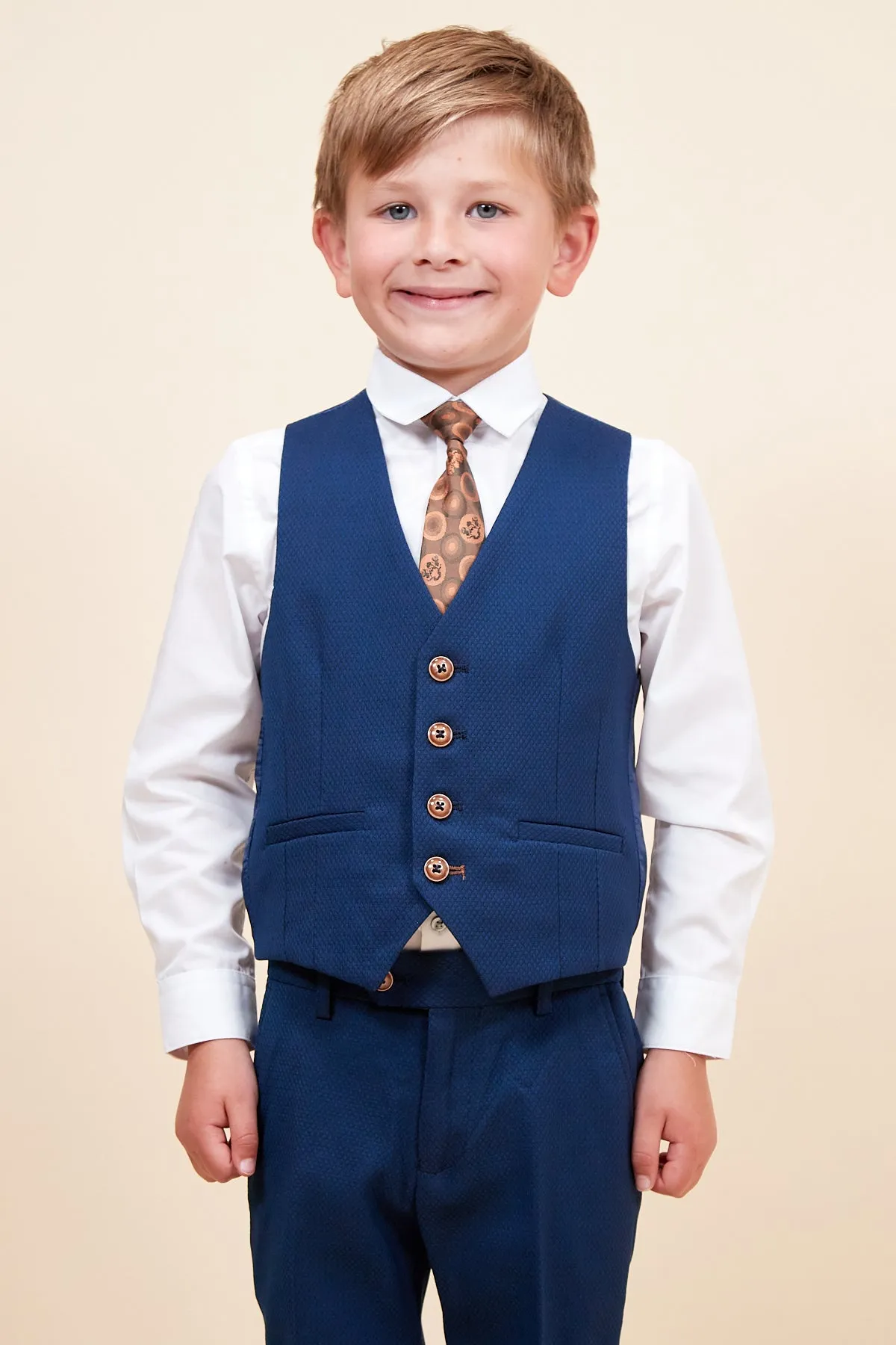 MAX - Childrens Royal Blue Three Piece Suit