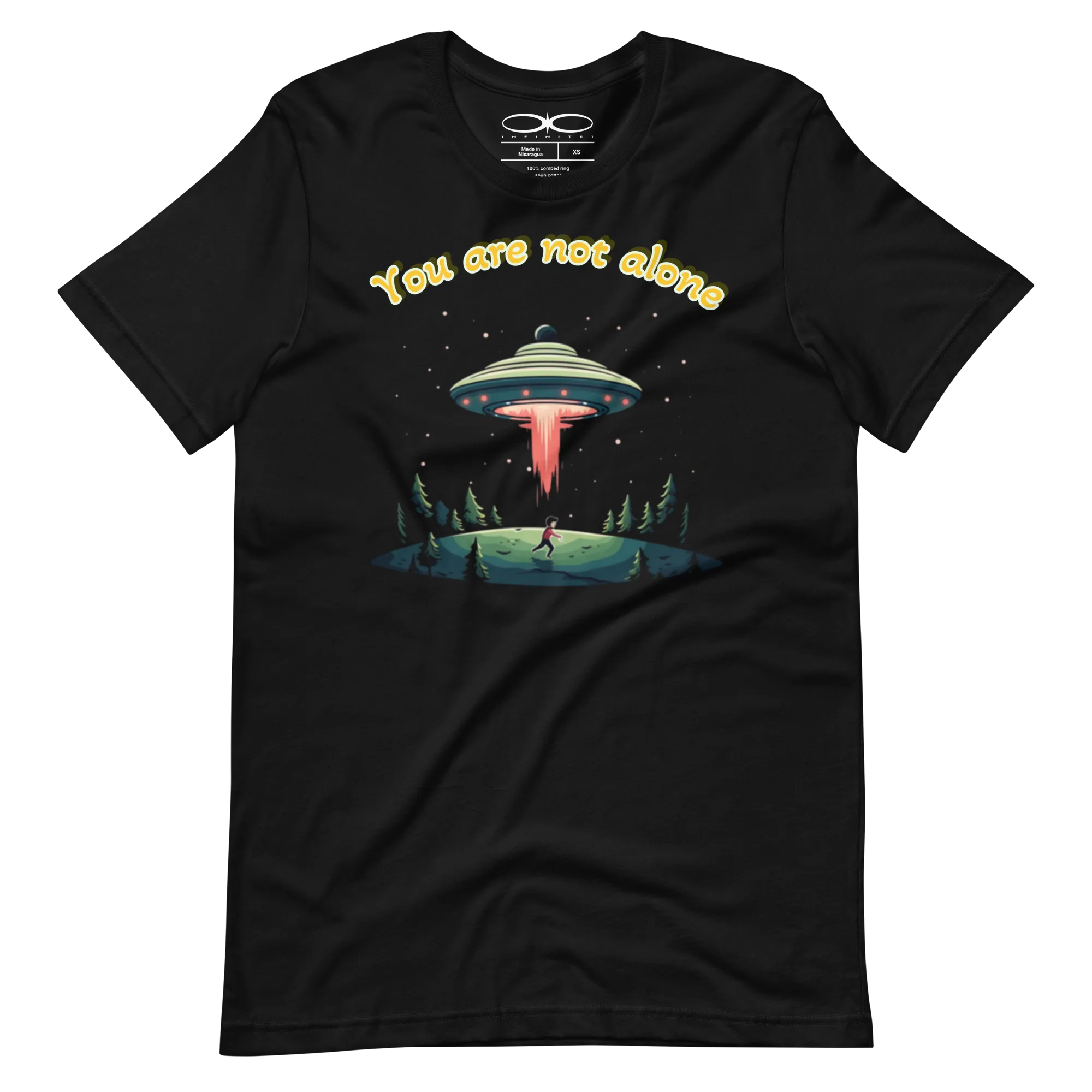 Men's Alien Abduction You Are Not Alone Graphic T-Shirt