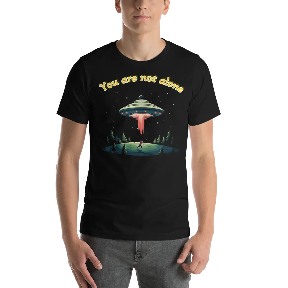 Men's Alien Abduction You Are Not Alone Graphic T-Shirt